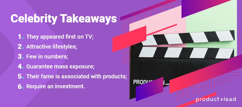 list of celebrity influencers key features
