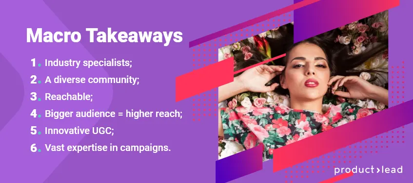 list of macro influencers key takeaways