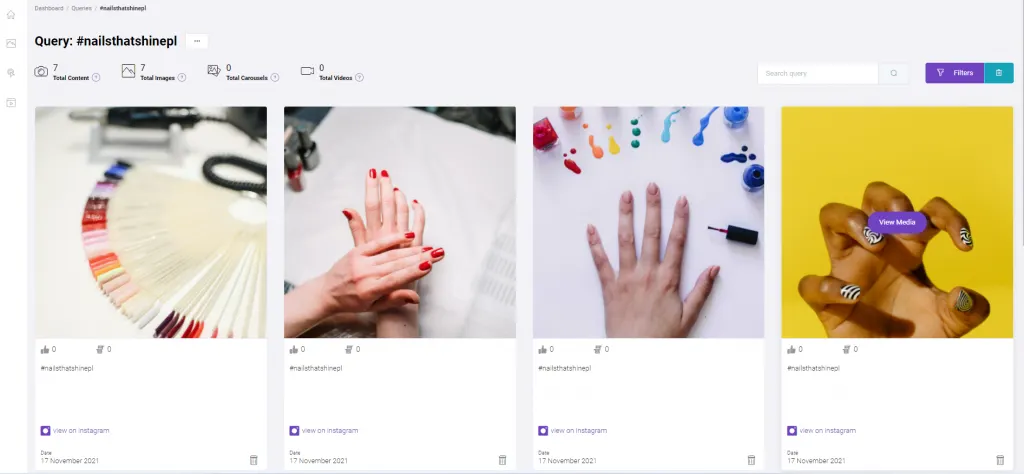 ProductLead ugc aggregation in dashboard