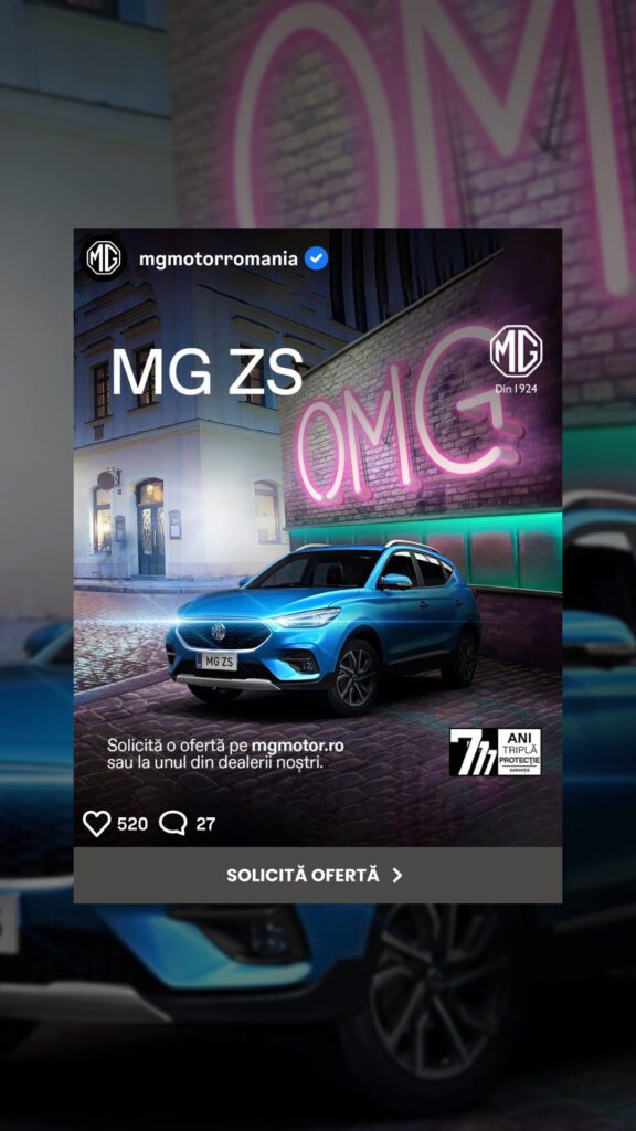 MG Motor creator content