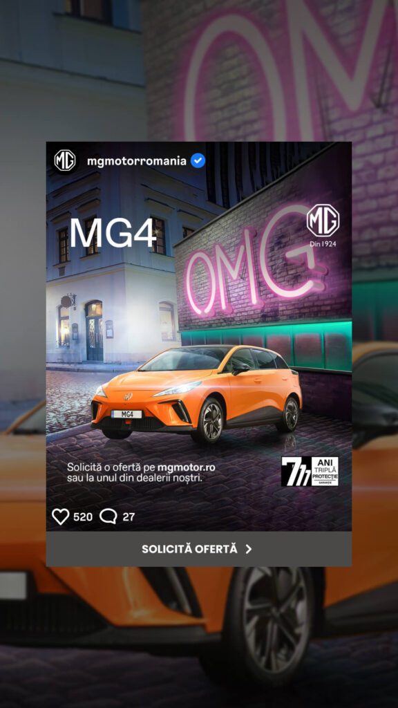 MG Motor creator content
